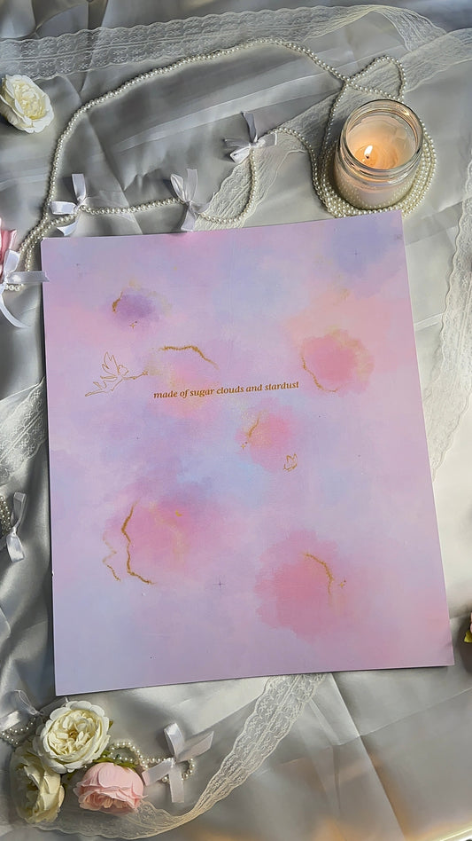 Sugar Clouds Pastel Poster