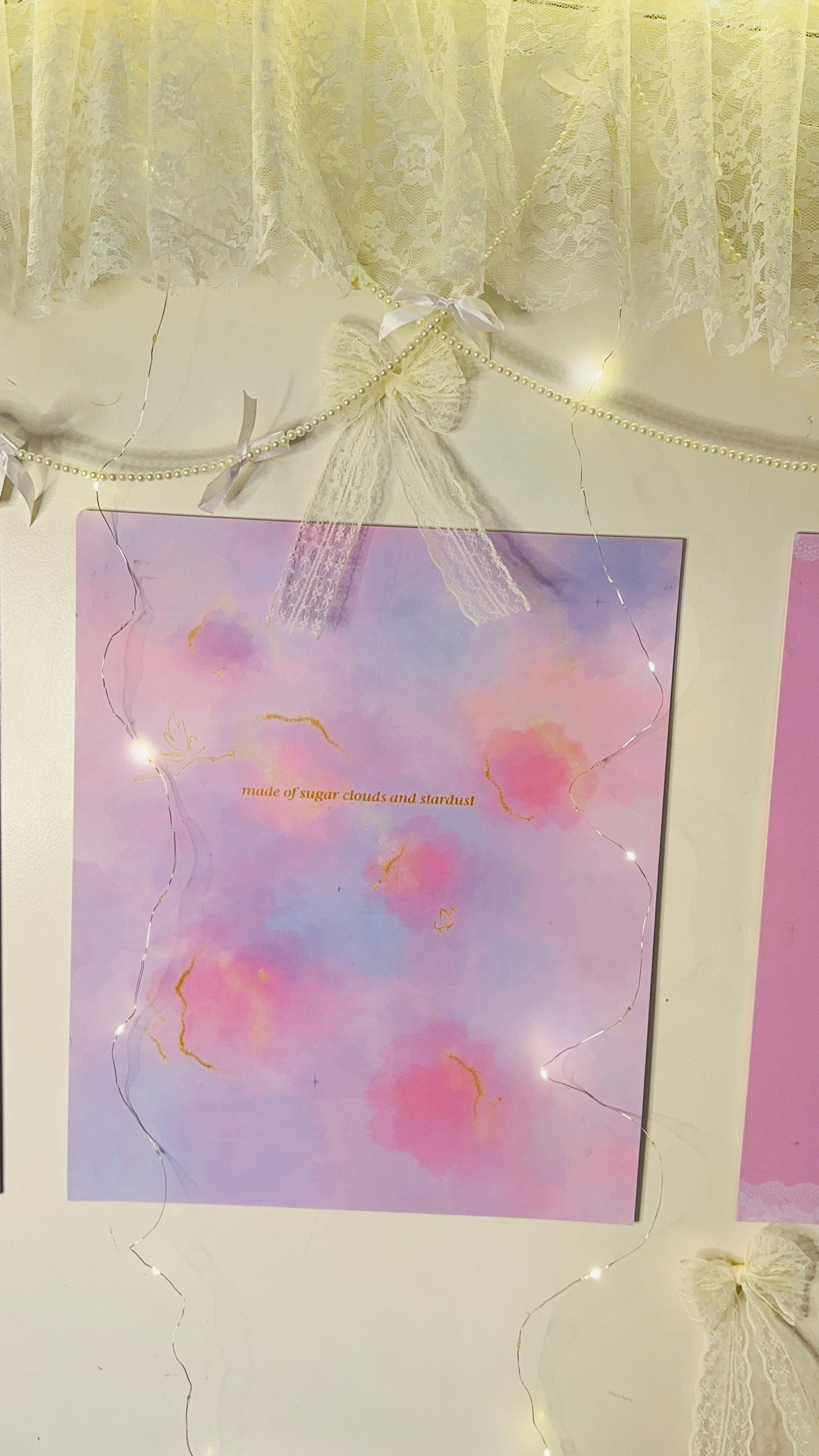 Sugar Clouds Pastel Poster