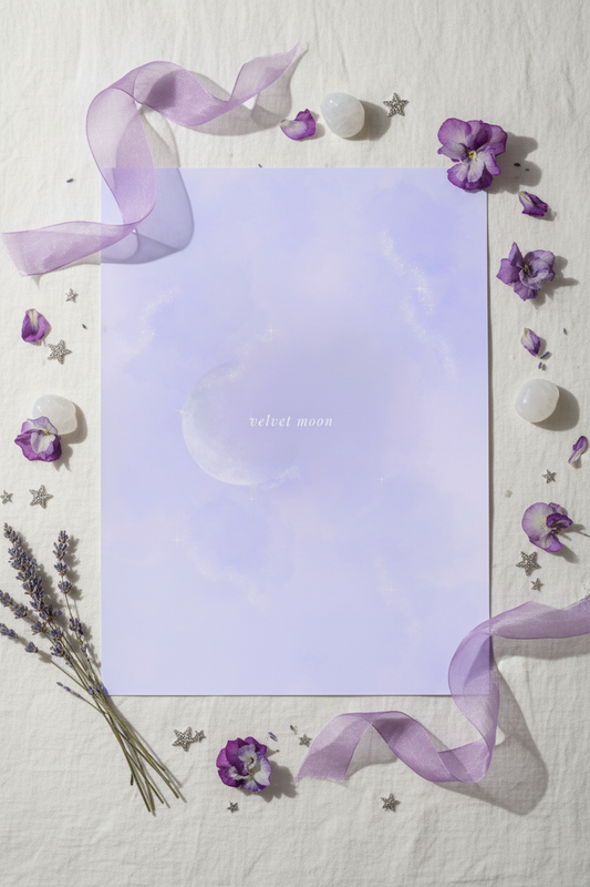 Velvet Moon Lavender Poster