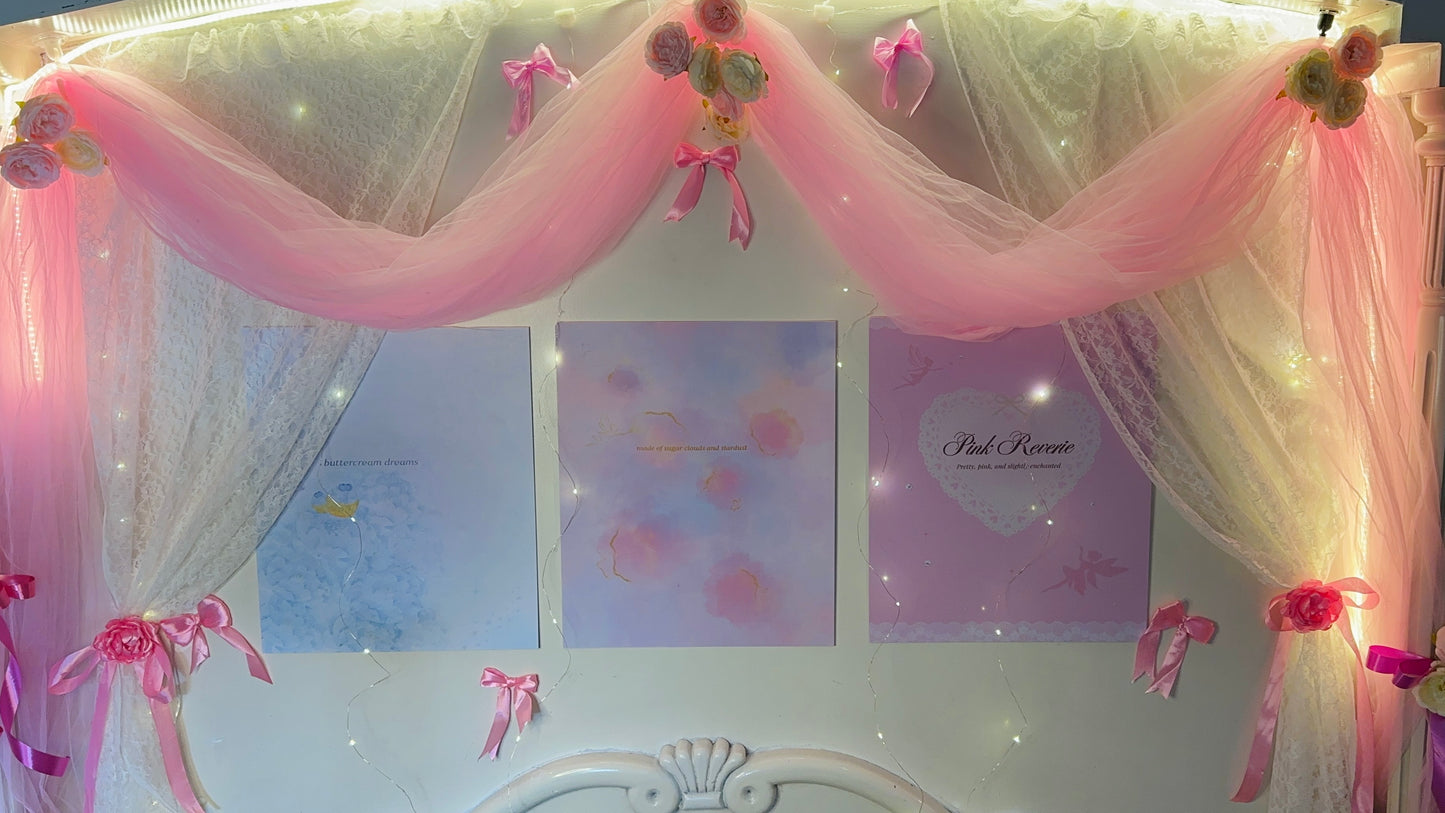 Sugar Clouds Pastel Poster