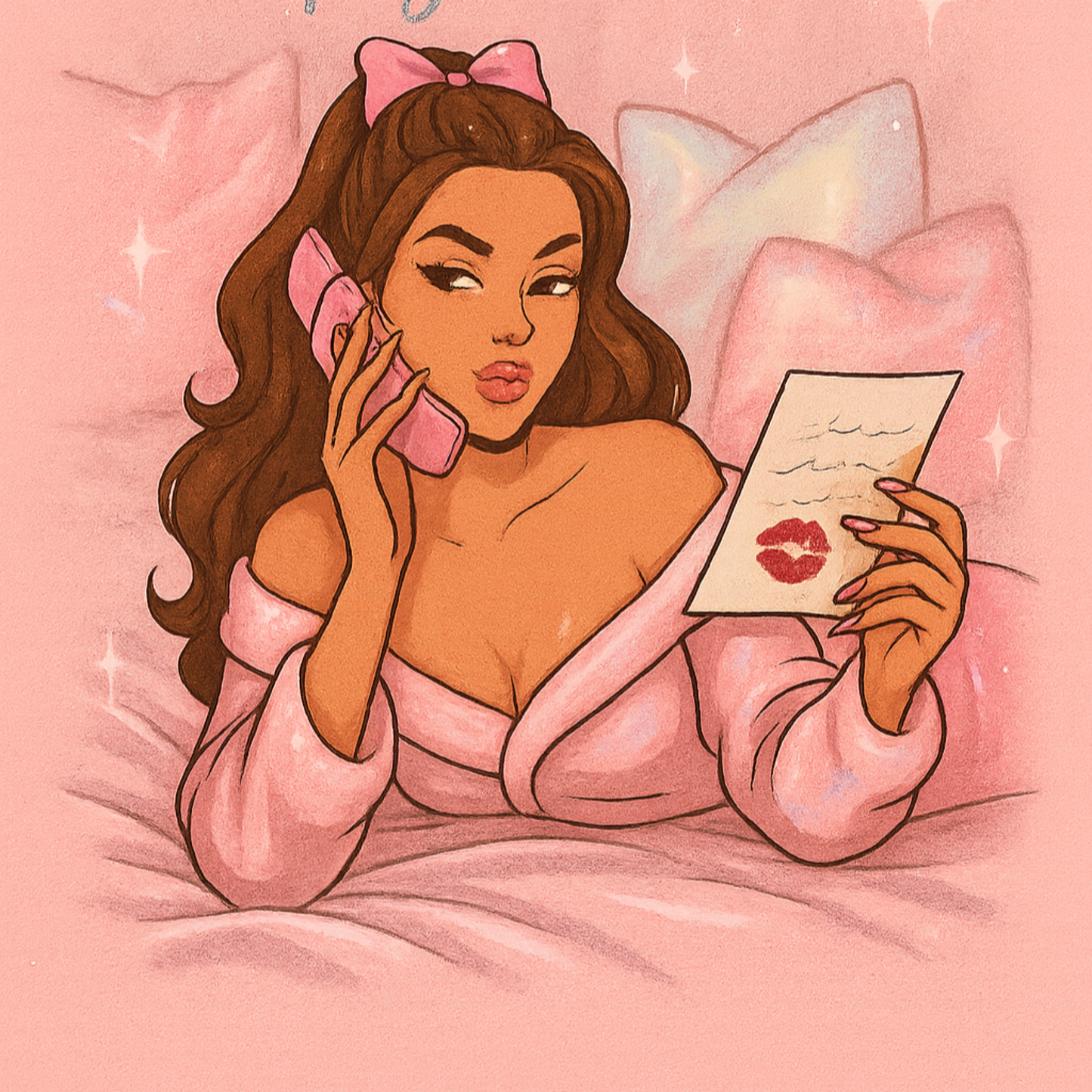 Kiss Stained Dreamy Crop Top