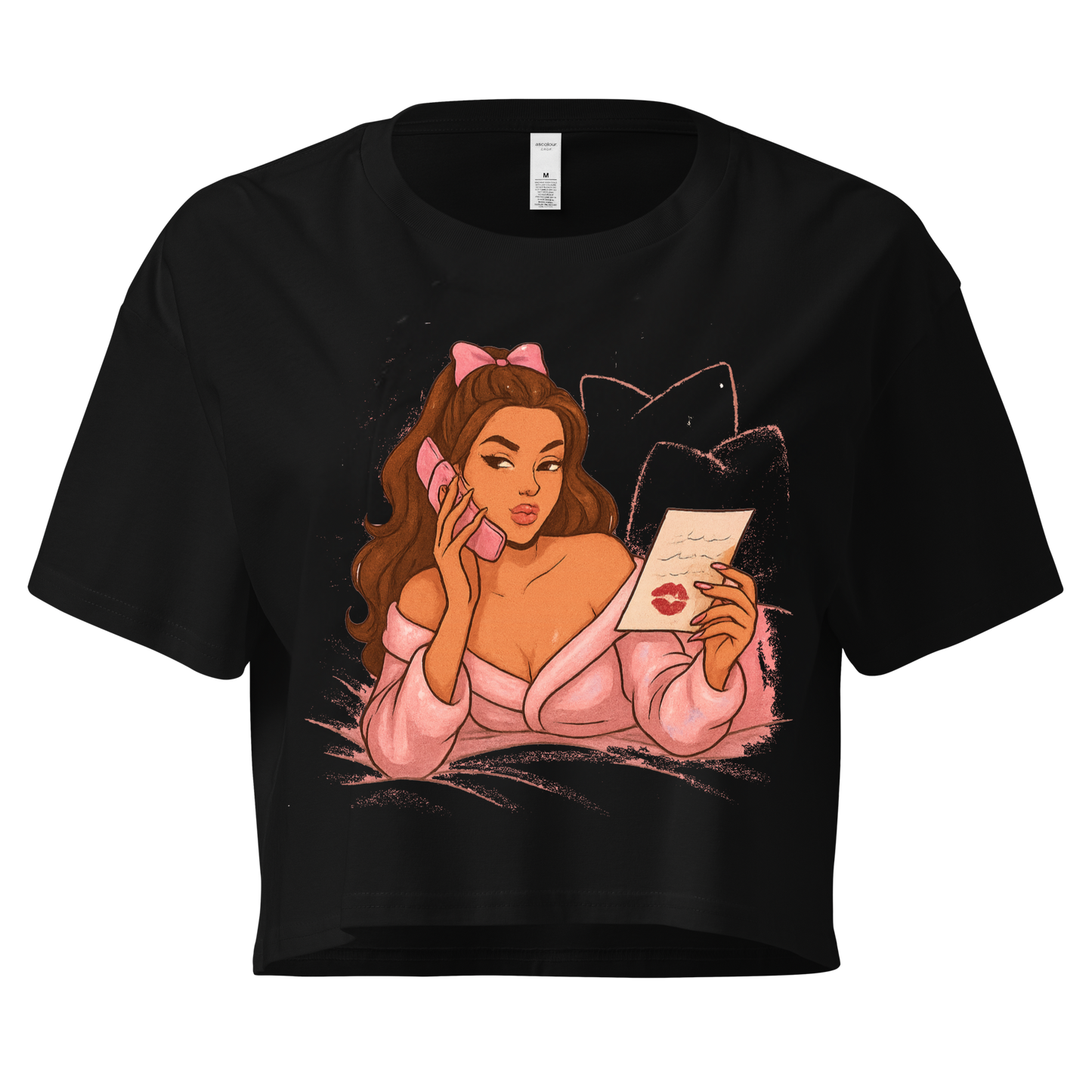 Kiss Stained Dreamy Crop Top